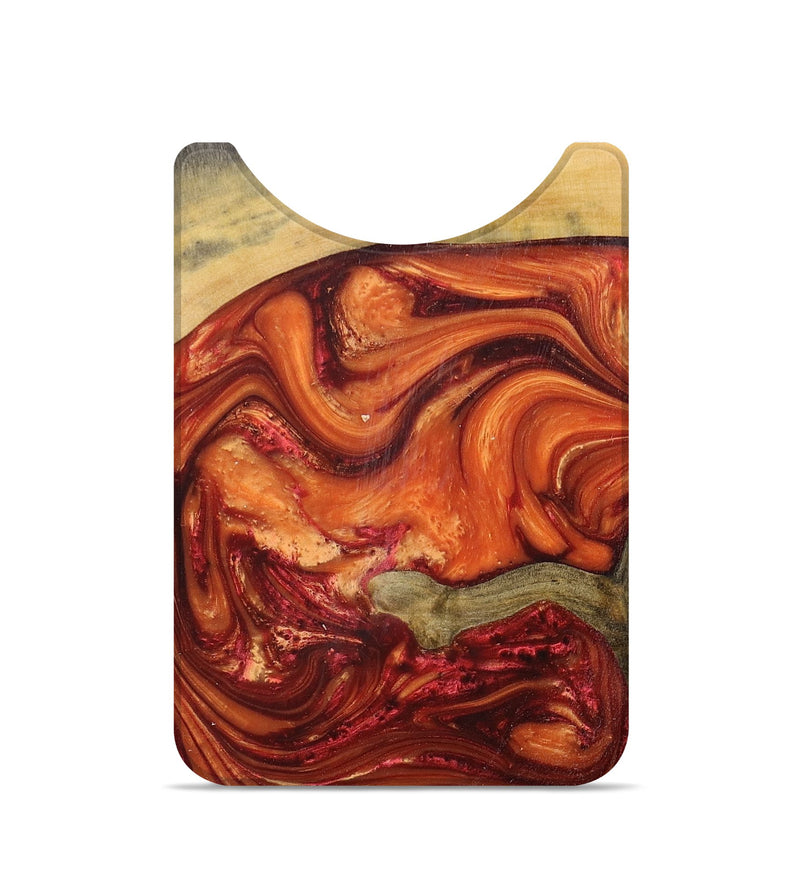 Live Edge Wood+Resin Wallet - Francis (Red, 680885)