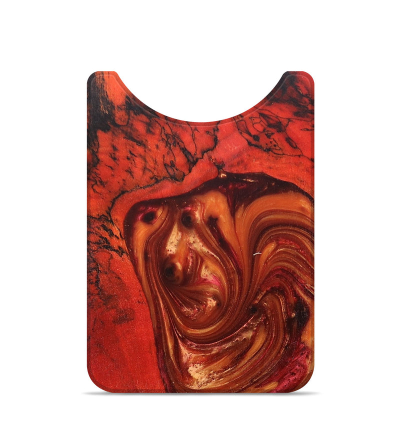 Live Edge Wood+Resin Wallet - Amaya (Red, 680889)