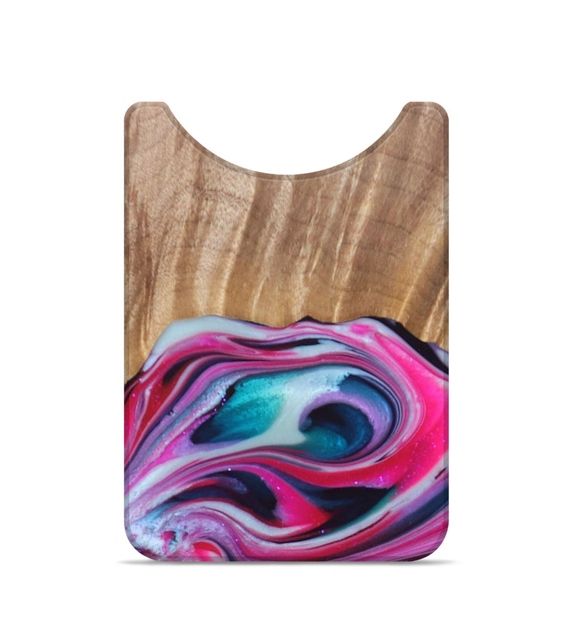 Live Edge Wood+Resin Wallet - Theresa (Purple, 680962)