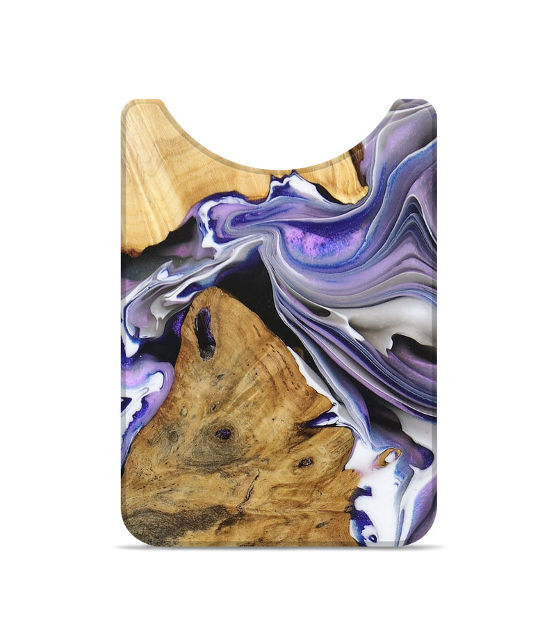 Live Edge Wood+Resin Wallet - Rose (Purple, 680965)
