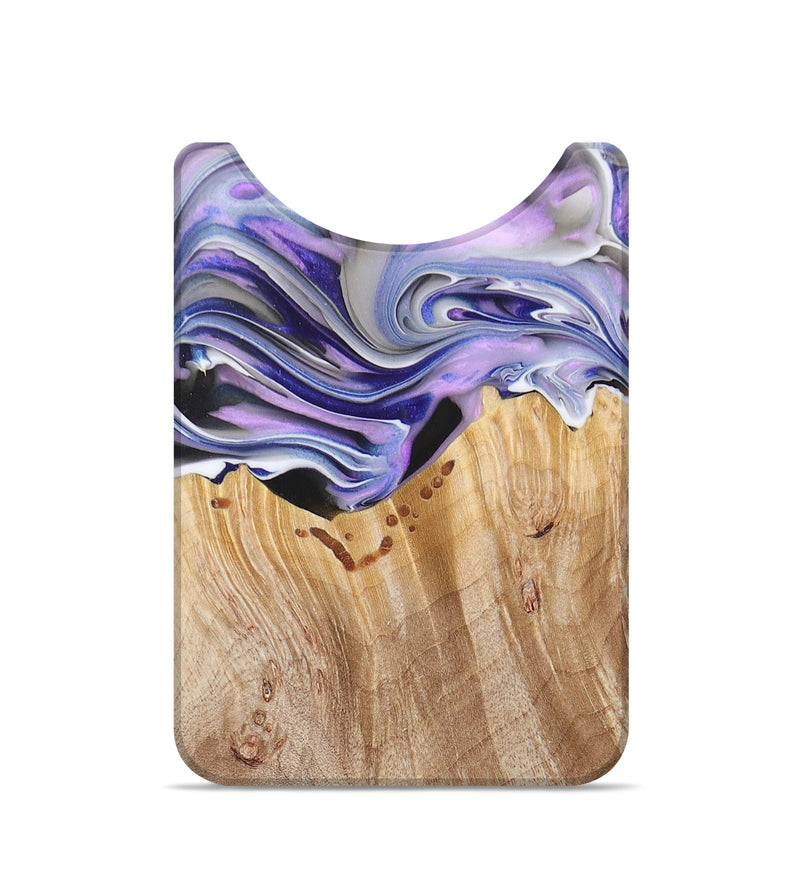Live Edge Wood+Resin Wallet - Yaretzi (Purple, 680966)