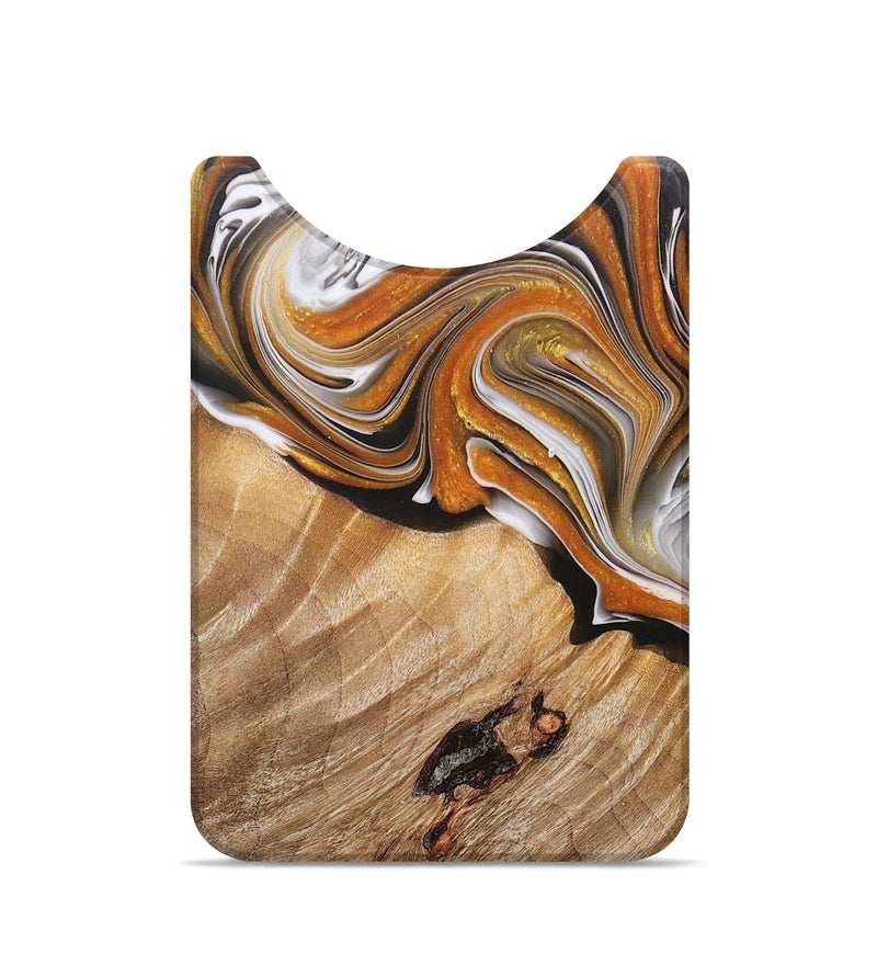 Live Edge Wood+Resin Wallet - Emerson (Black & White, 680967)