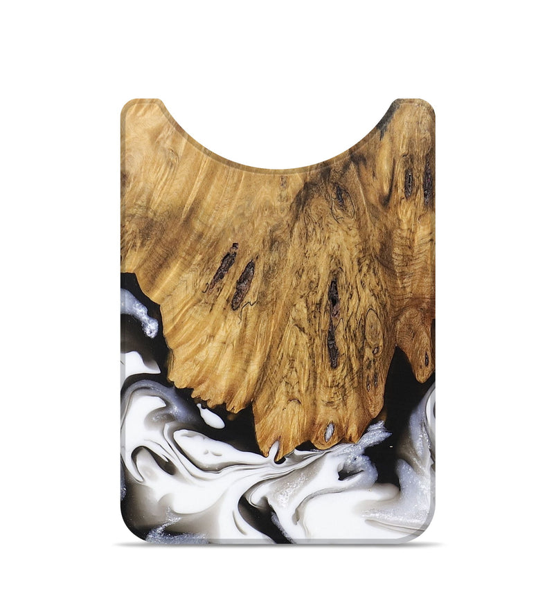 Live Edge Wood+Resin Wallet - Christoph (Black & White, 680971)