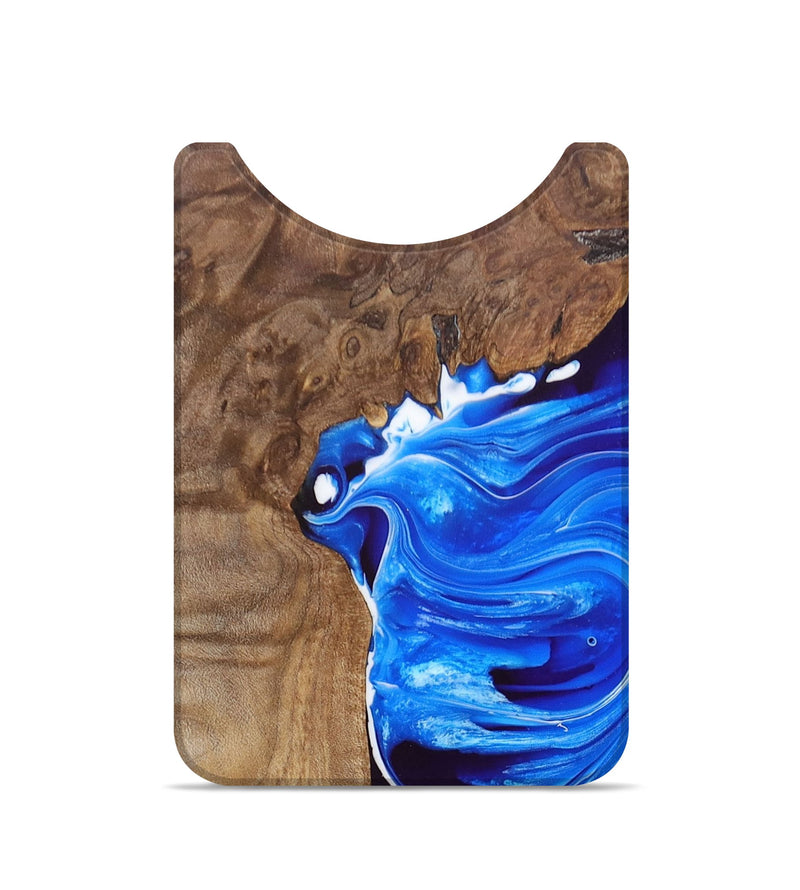 Live Edge Wood+Resin Wallet - Cameron (Blue, 680976)