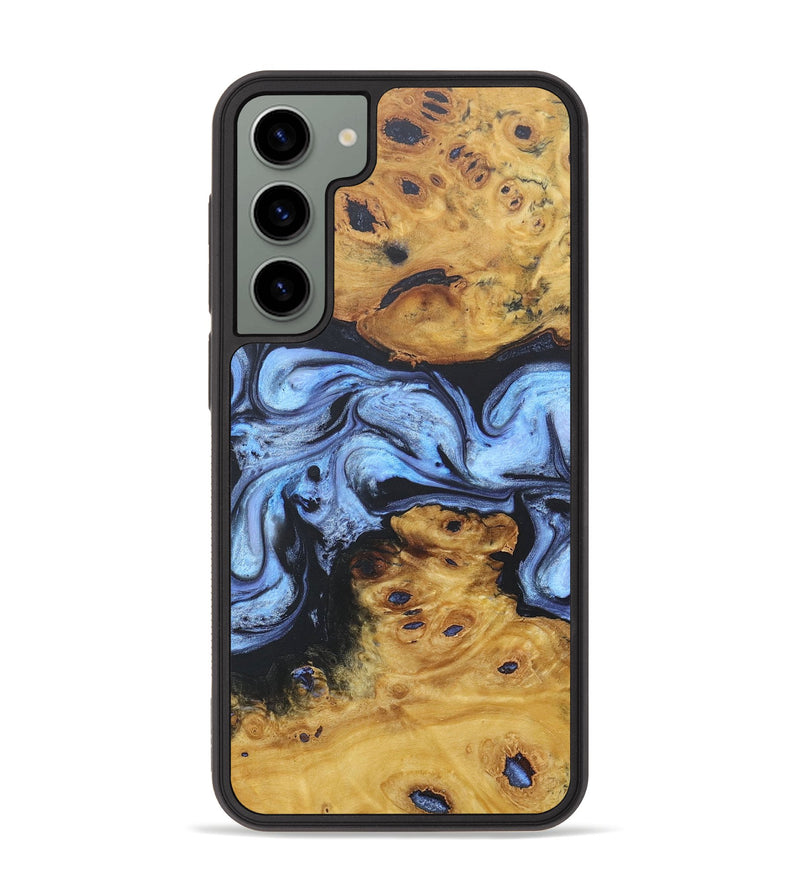 Galaxy S23 Plus Wood+Resin Phone Case - June (Blue, 681153)