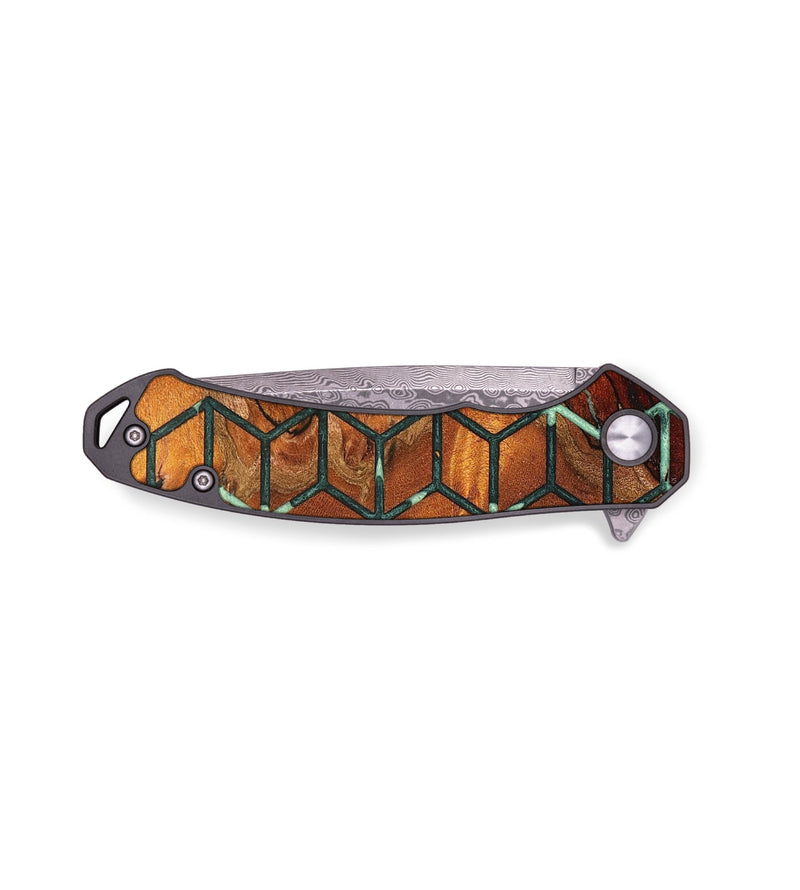 EDC Wood+Resin Pocket Knife - Alvin (Pattern, 681292)