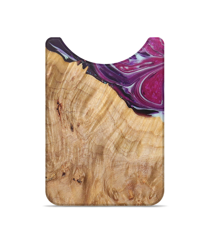 Live Edge Wood+Resin Wallet - Theresa (Purple, 681321)