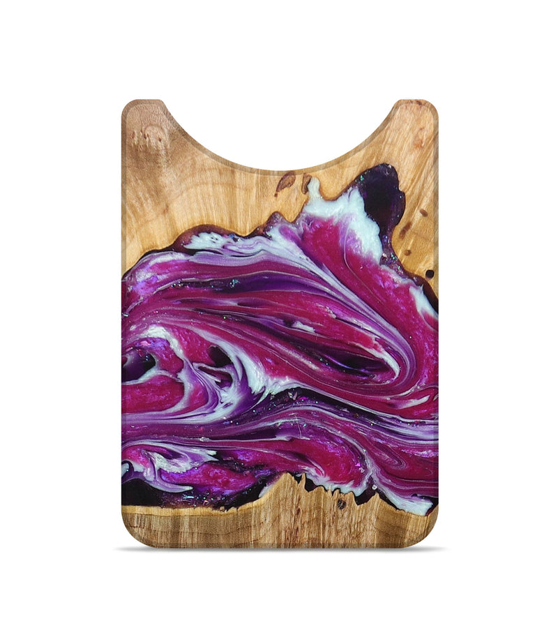 Live Edge Wood+Resin Wallet - Mario (Purple, 681324)