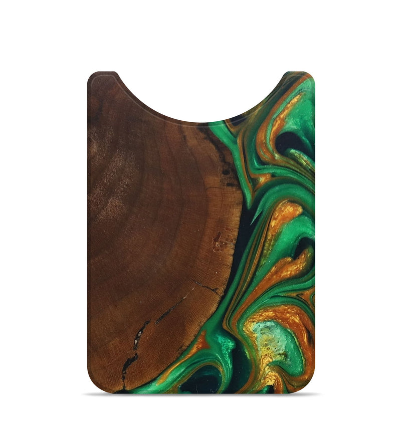 Live Edge Wood+Resin Wallet - Skyler (Green, 681326)