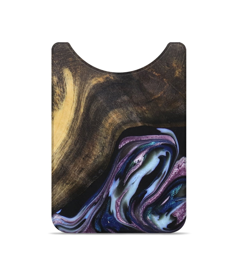 Live Edge Wood+Resin Wallet - Hattie (Purple, 681327)