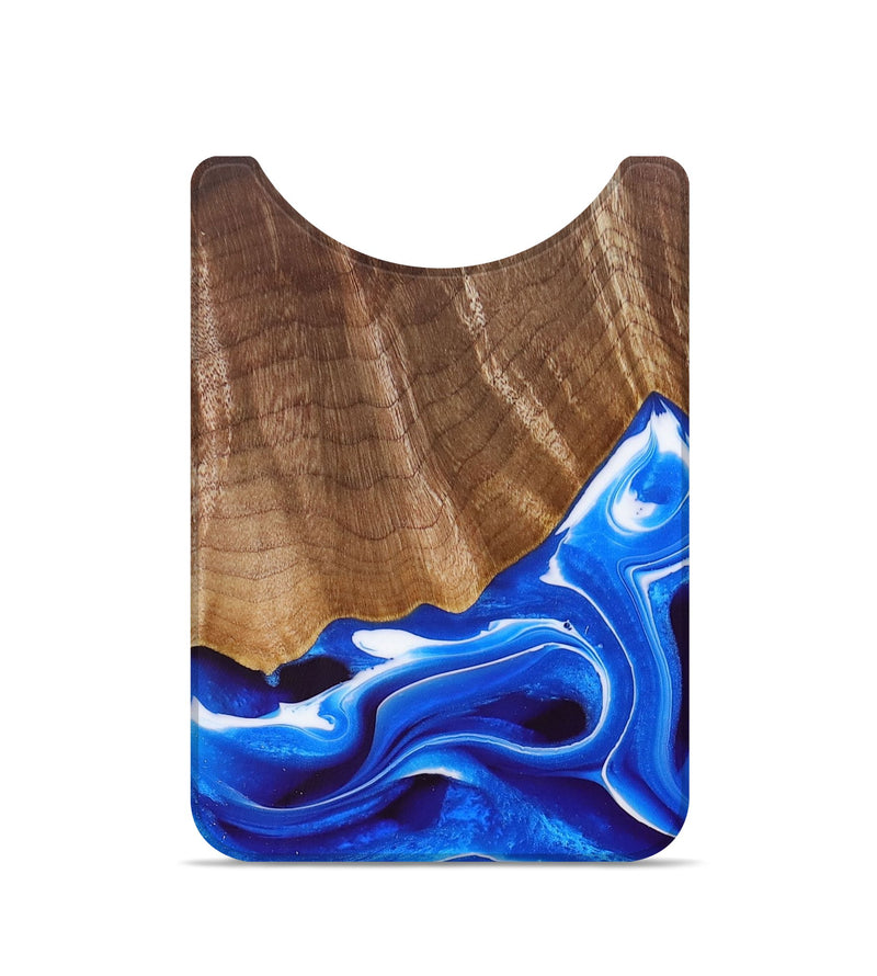Live Edge Wood+Resin Wallet - Blake (Blue, 681329)