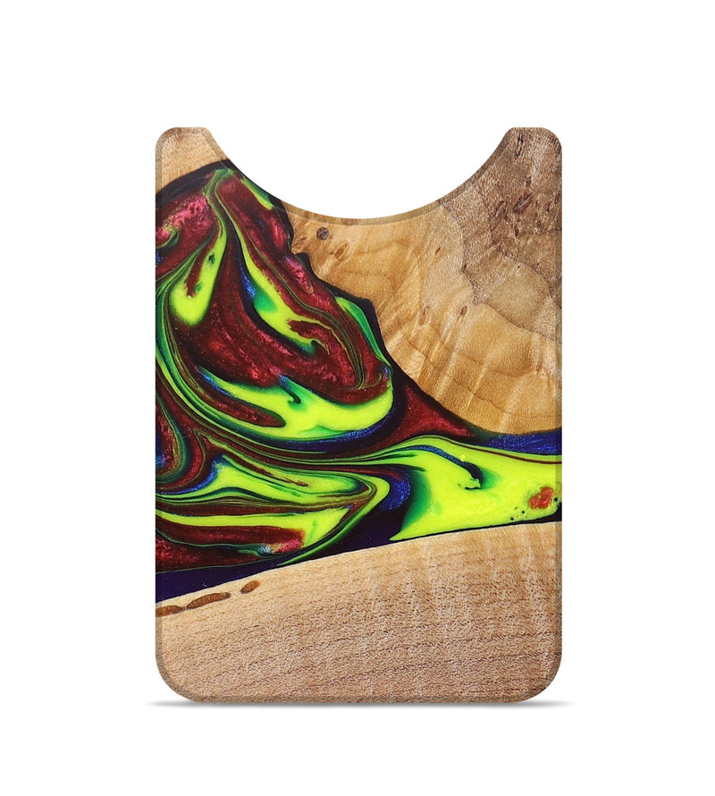 Live Edge Wood+Resin Wallet - Aden (Red, 681338)