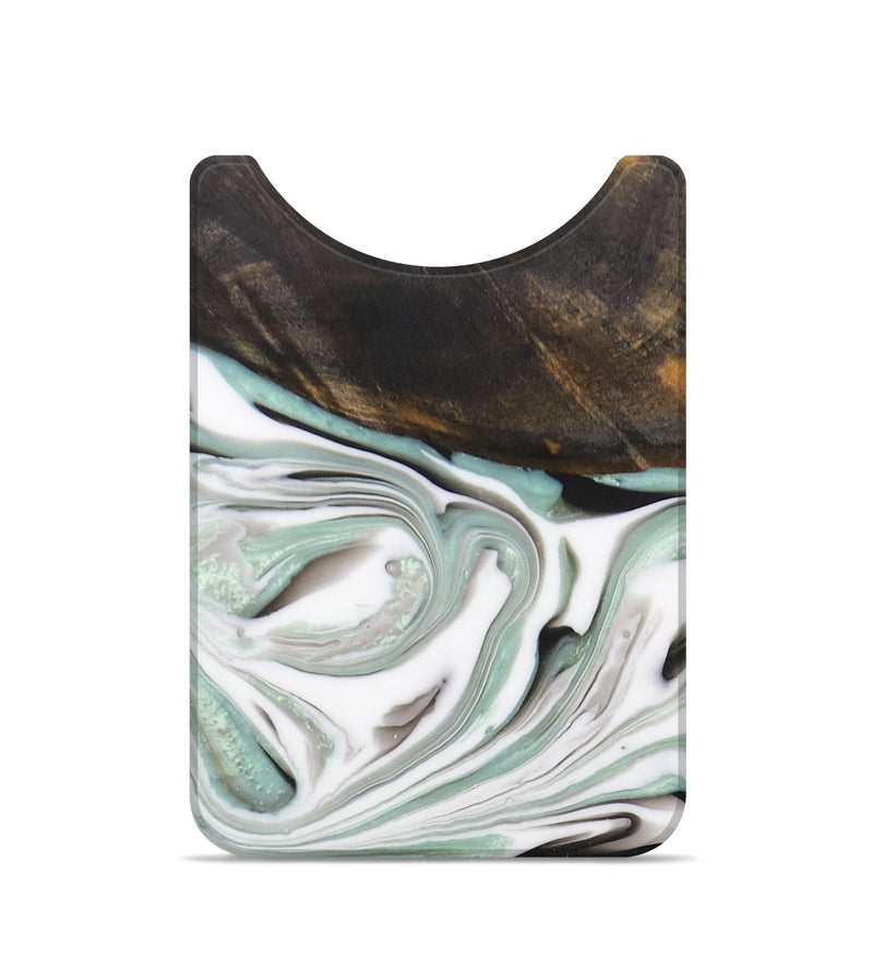 Live Edge Wood+Resin Wallet - Jenna (Blue, 681340)