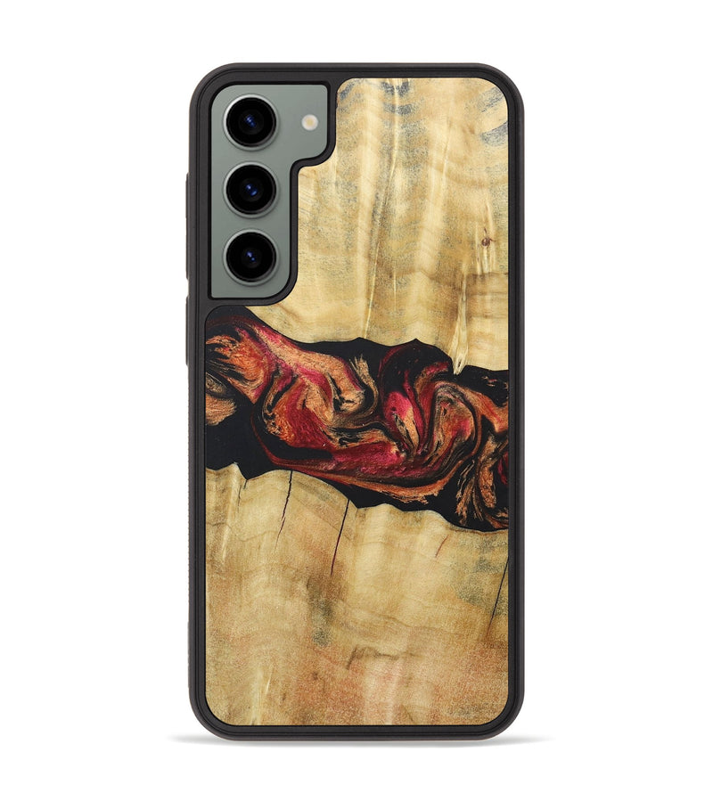 Galaxy S23 Plus Wood+Resin Phone Case - Skylar (Red, 681481)