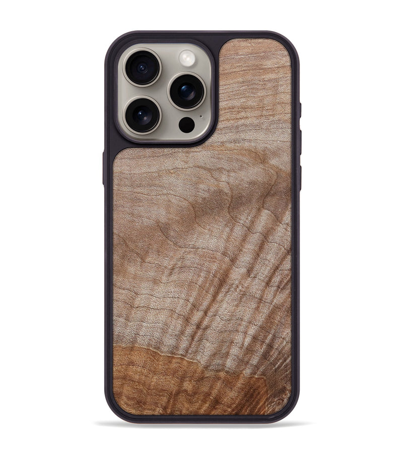 iPhone 15 Pro Max Wood+Resin Phone Case - Nolan (Wood Burl, 681659)