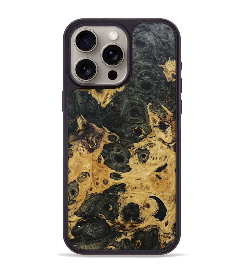iPhone 15 Pro Max Wood+Resin Phone Case - Willa (Wood Burl, 681678)