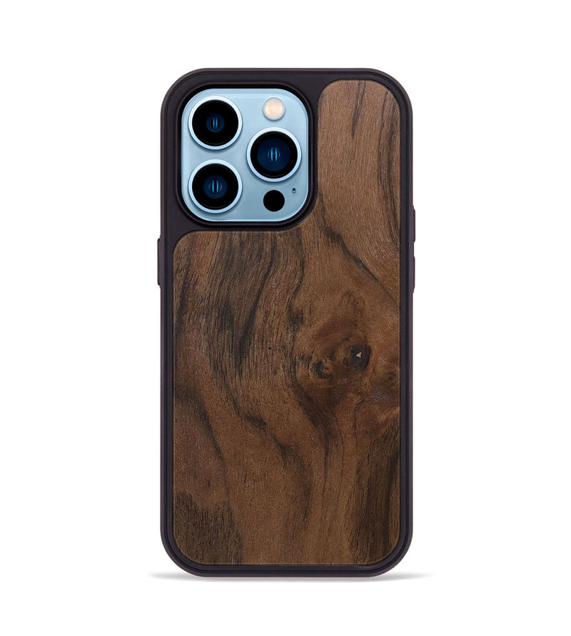 iPhone 14 Pro Wood+Resin Phone Case - Isabel (Wood Burl, 681691)