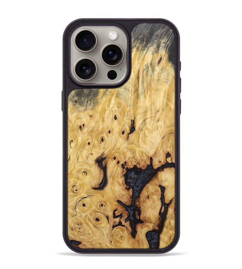 iPhone 15 Pro Max Wood+Resin Phone Case - Otto (Wood Burl, 681696)