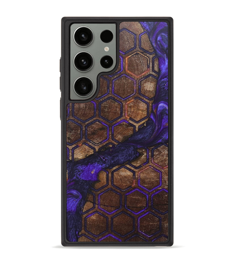 Galaxy S23 Ultra Wood+Resin Phone Case - Christoph (Pattern, 681737)