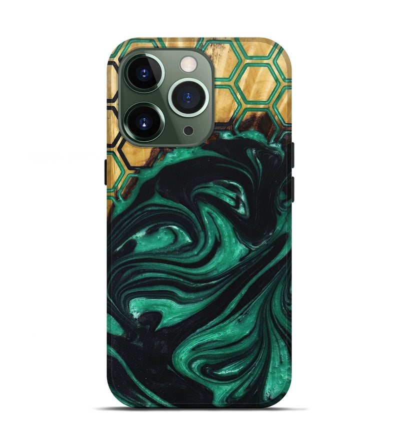 iPhone 13 Pro Wood+Resin Live Edge Phone Case - Julissa (Pattern, 681839)