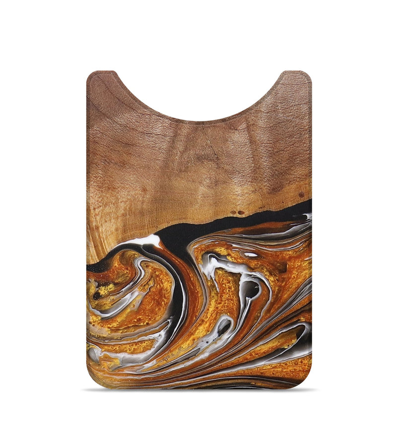 Live Edge Wood+Resin Wallet - Alec (Black & White, 681880)