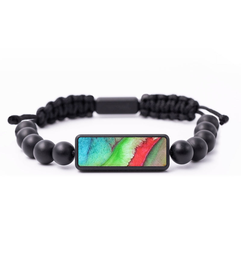 Onyx Bead Wood+Resin Bracelet - Aria (Watercolor, 681926)