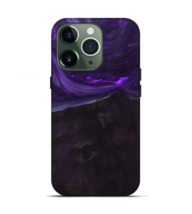 iPhone 13 Pro Wood+Resin Live Edge Phone Case - Malaysia (Purple, 682048)