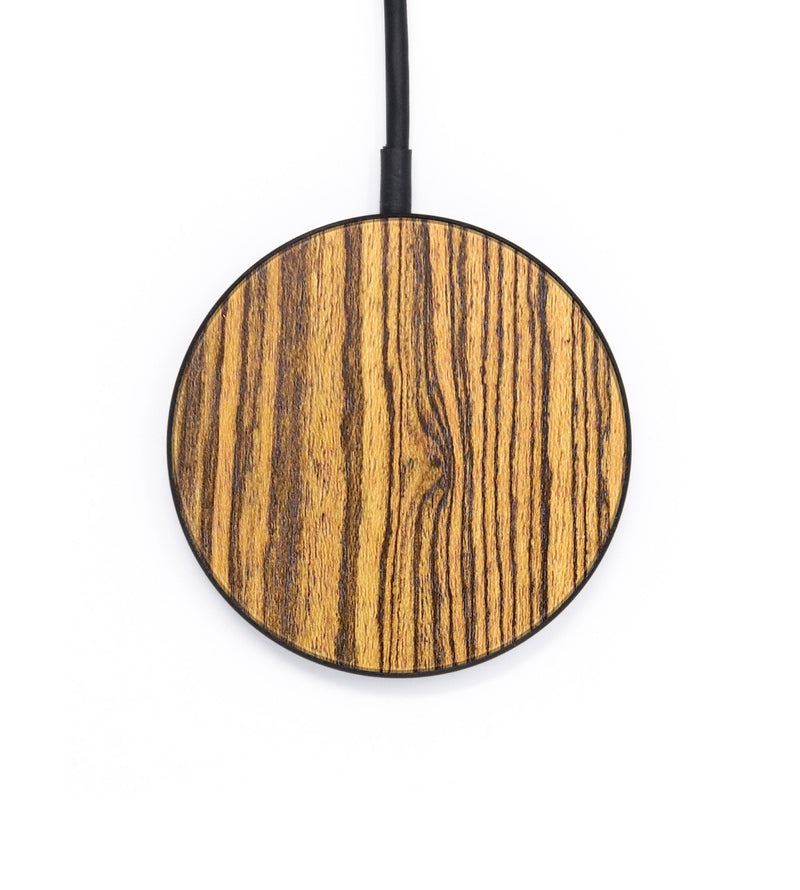 Circle Wood+Resin Wireless Charger - Addie (Wood Burl, 682130)
