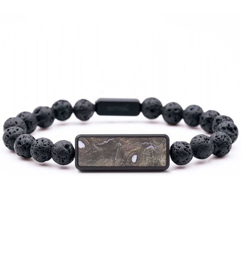 Lava Bead Wood+Resin Bracelet - Marc (Wood Burl, 682186)