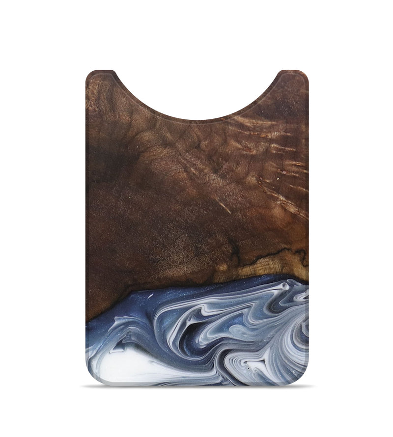 Live Edge Wood+Resin Wallet - Lynette (Blue, 682201)