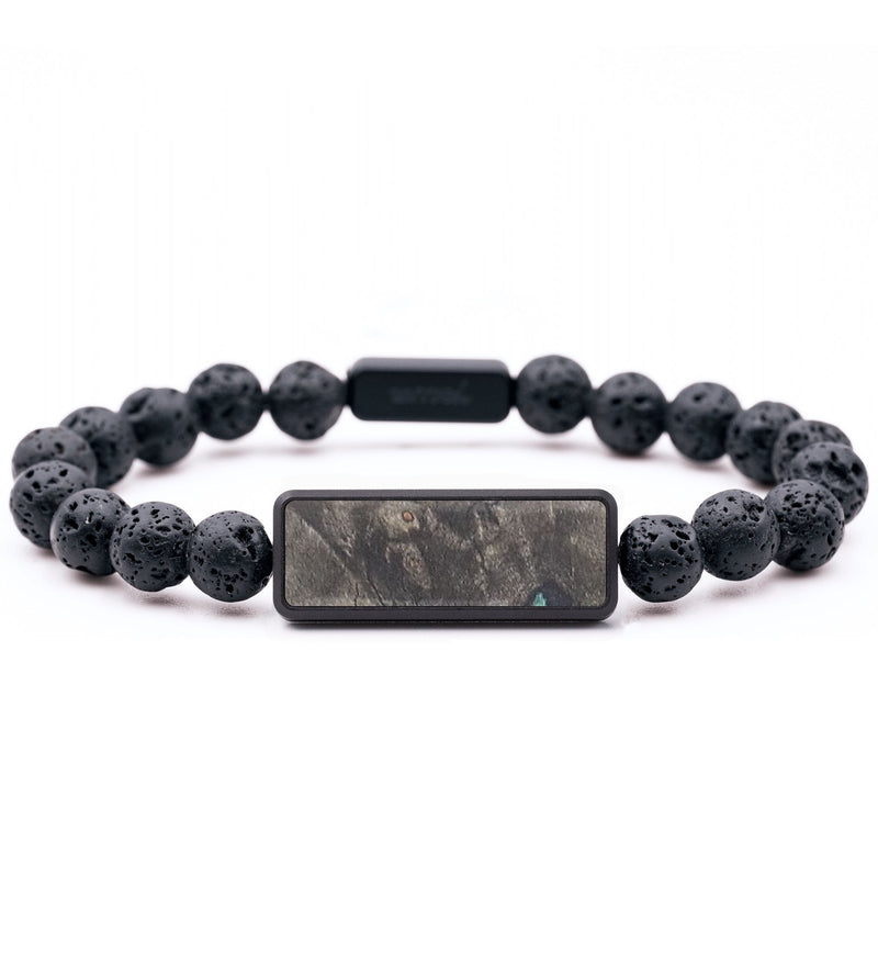 Lava Bead Wood+Resin Bracelet - Dante (Wood Burl, 682343)