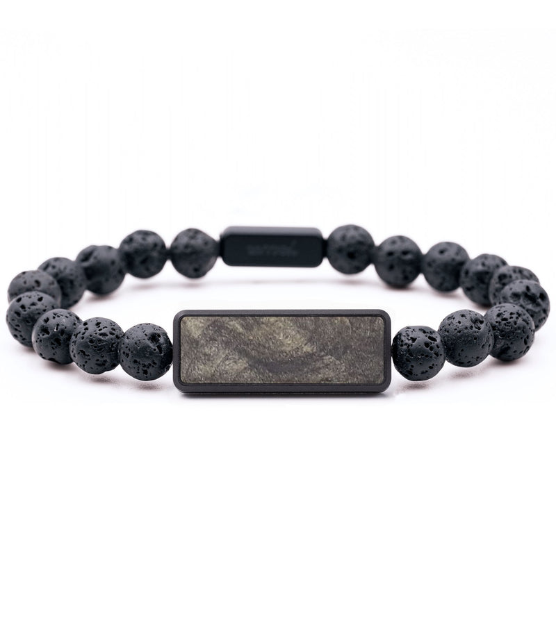Lava Bead Wood+Resin Bracelet - Estelle (Wood Burl, 682374)