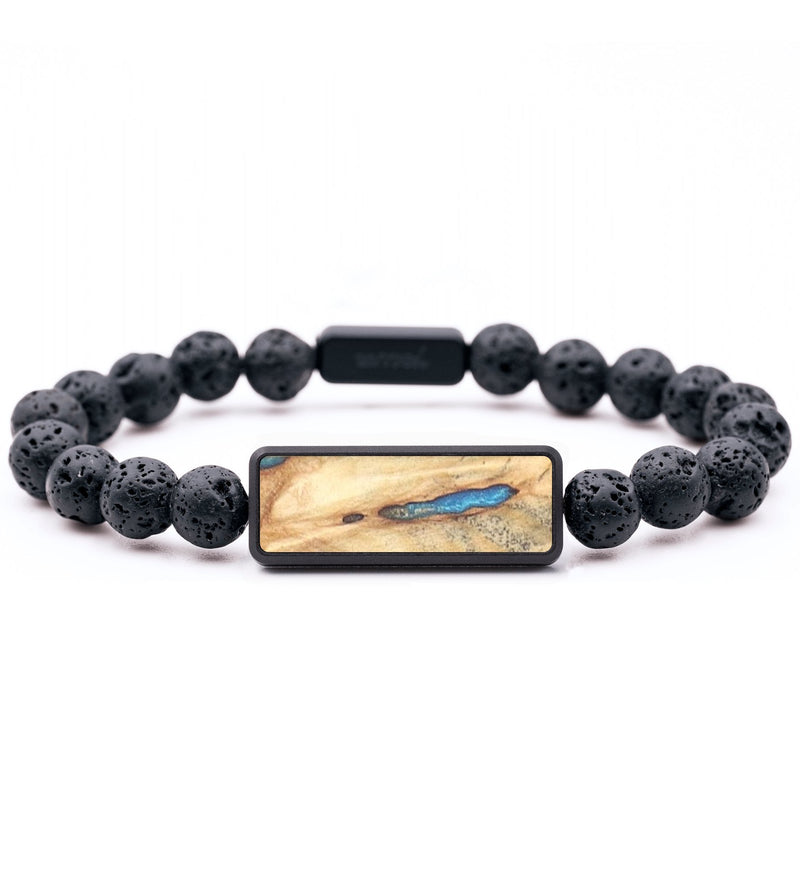 Lava Bead Wood+Resin Bracelet - Catina (Wood Burl, 682389)