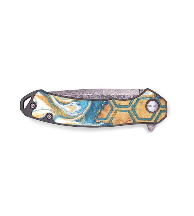 EDC Wood+Resin Pocket Knife - London (Pattern, 682403)