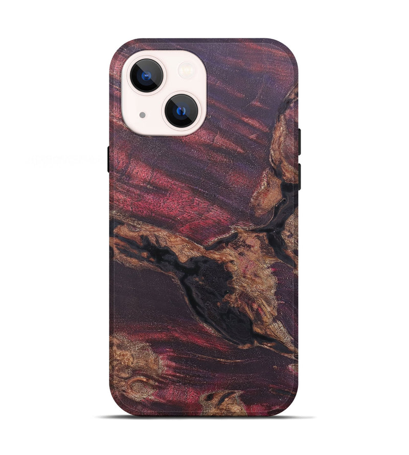 iPhone 13 Wood+Resin Live Edge Phone Case - Atticus (Wood Burl, 682496)