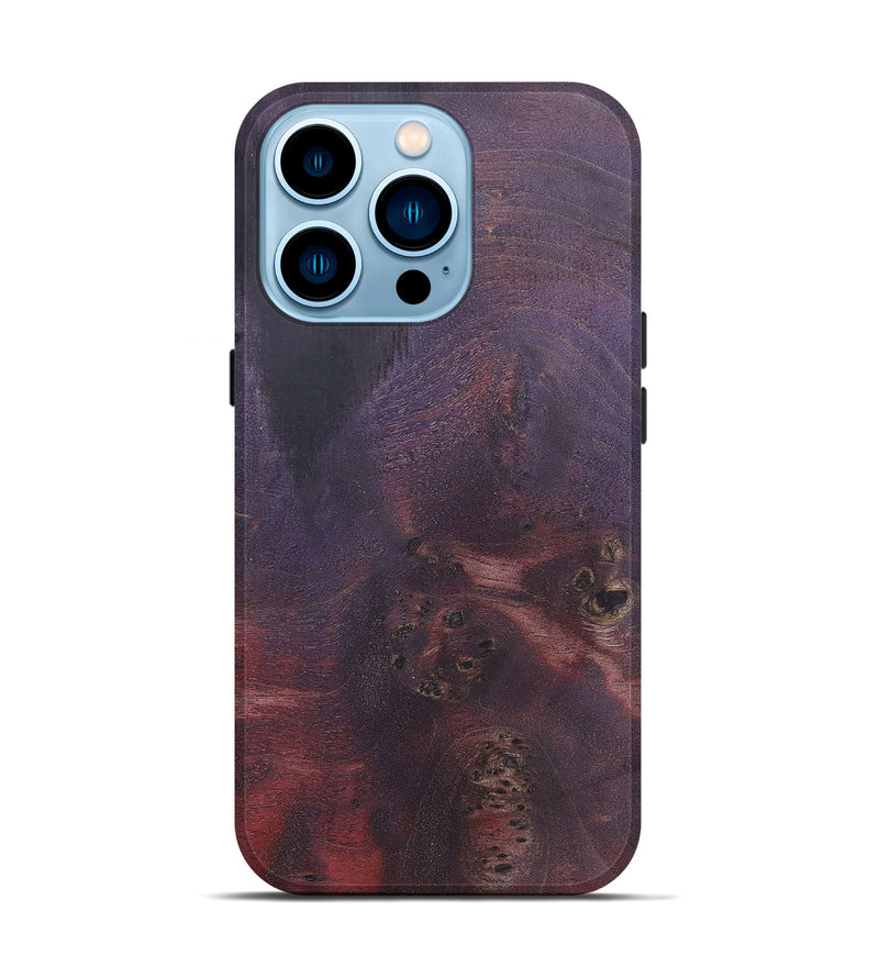 iPhone 14 Pro Wood+Resin Live Edge Phone Case - Kaylani (Wood Burl, 682498)
