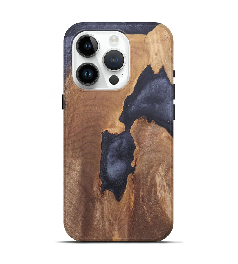 iPhone 15 Pro Wood+Resin Live Edge Phone Case - Harold (Wood Burl, 682499)