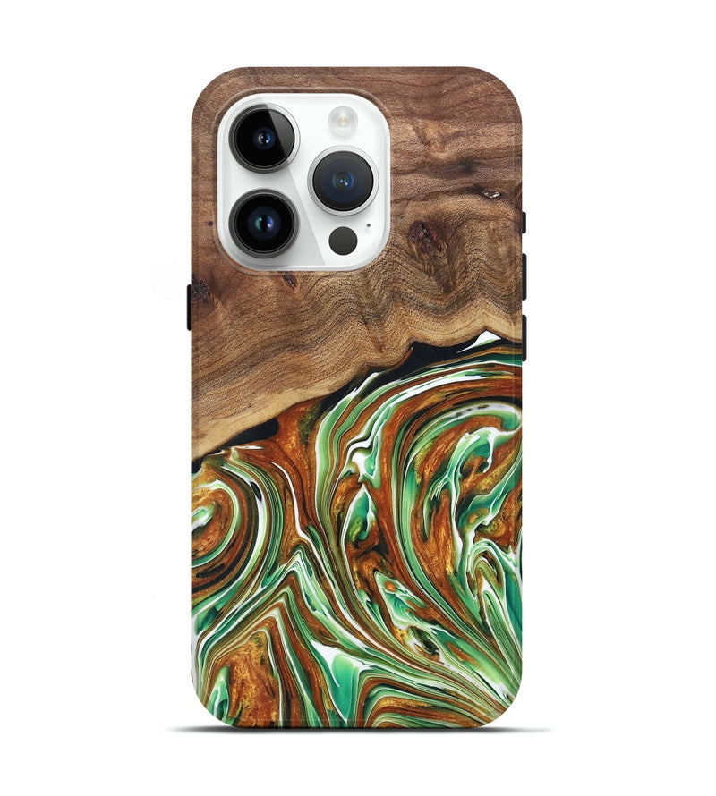 iPhone 15 Pro  Live Edge Phone Case - Traci (Green, 682515)