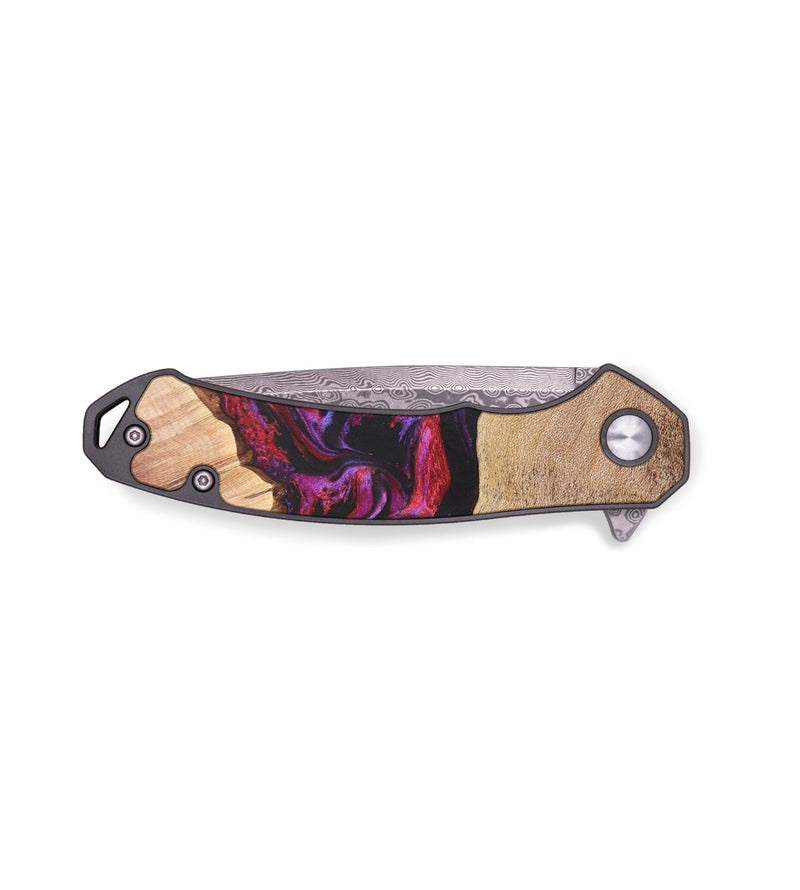 EDC Wood+Resin Pocket Knife - Thelma (Purple, 683102)