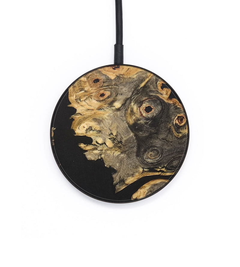 Circle Wood+Resin Wireless Charger - Ian (Wood Burl, 683206)