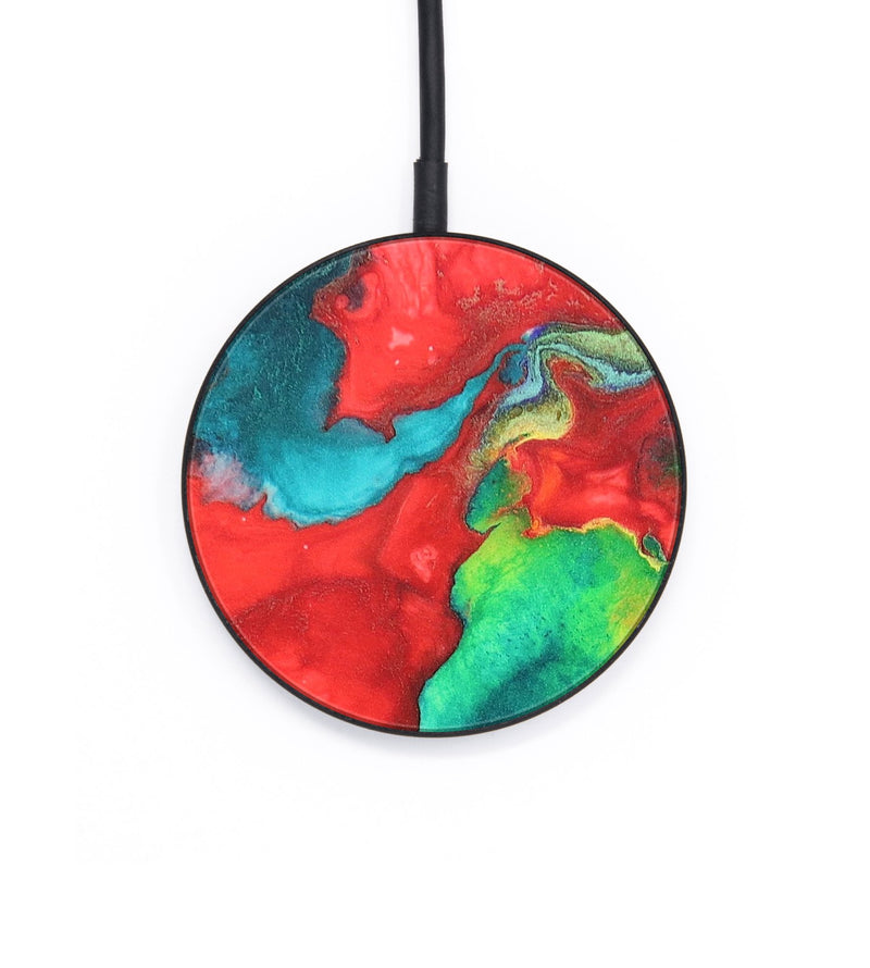 Circle Wood+Resin Wireless Charger - Abigail (Wood Burl, 683251)