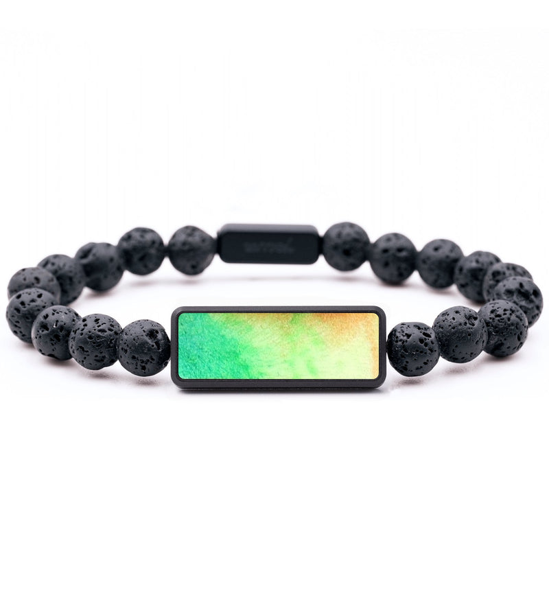 Lava Bead ResinArt Bracelet - Madalyn (Watercolor, 683439)
