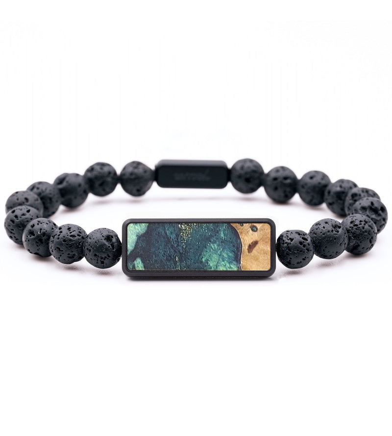 Lava Bead Wood+Resin Bracelet - Cortney (Cosmos, 683513)