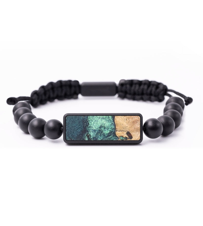 Onyx Bead Wood+Resin Bracelet - Archie (Cosmos, 683515)