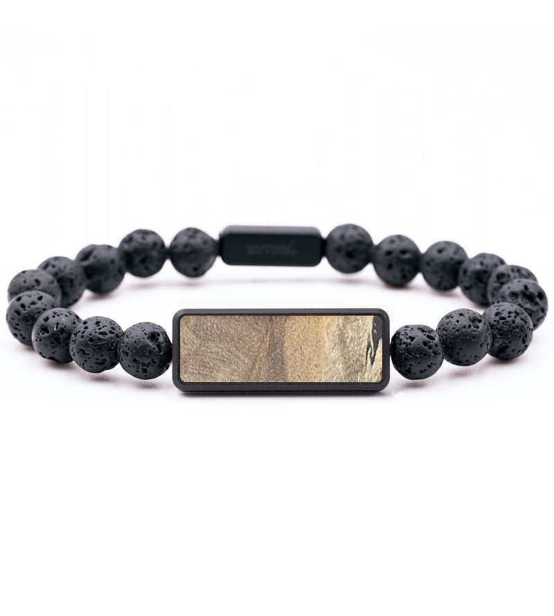 Lava Bead Wood+Resin Bracelet - Arnold (Wood Burl, 683529)