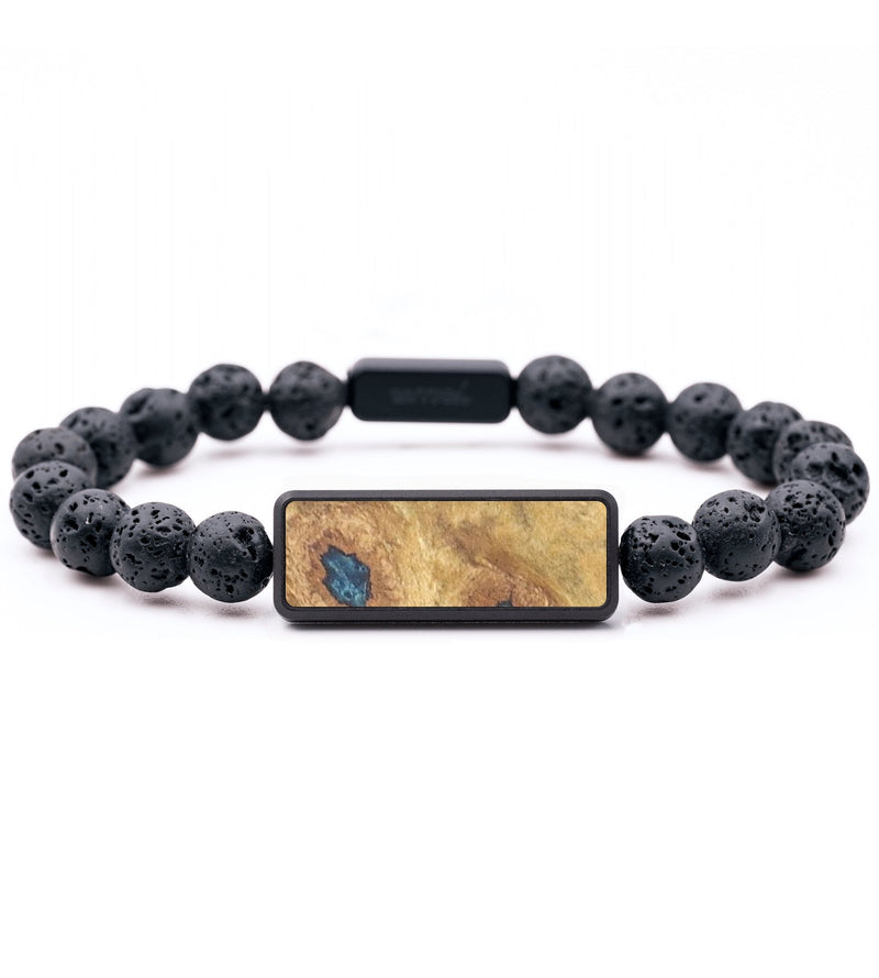 Lava Bead Wood+Resin Bracelet - James (Wood Burl, 683530)