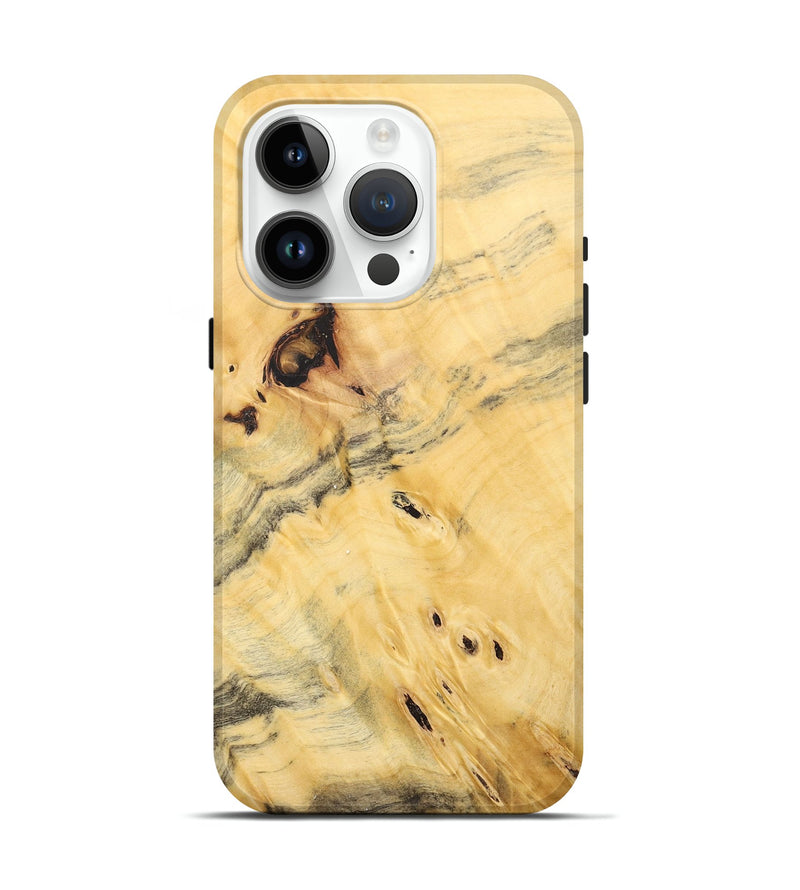 iPhone 15 Pro Wood+Resin Live Edge Phone Case - Yahir (Wood Burl, 683589)