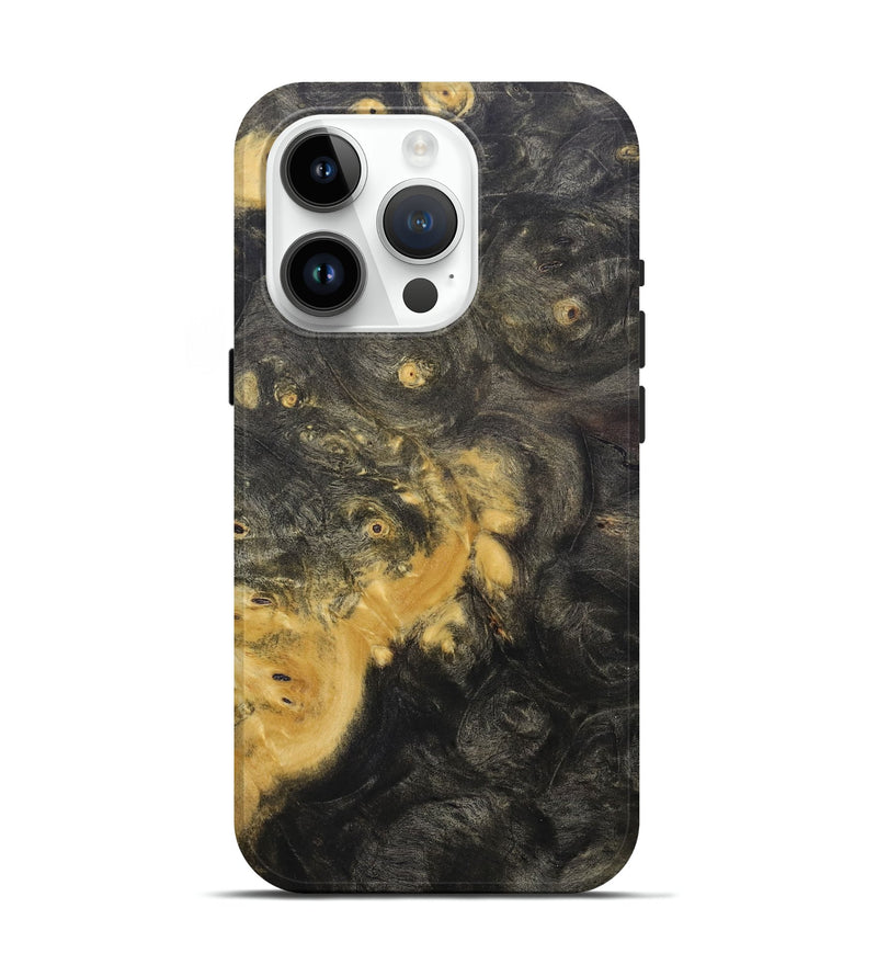 iPhone 15 Pro Wood+Resin Live Edge Phone Case - Bentley (Wood Burl, 683590)