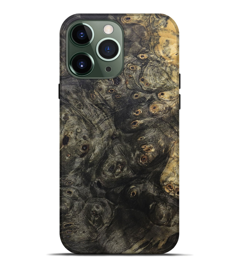 iPhone 13 Pro Max Wood+Resin Live Edge Phone Case - Manuel (Wood Burl, 683596)