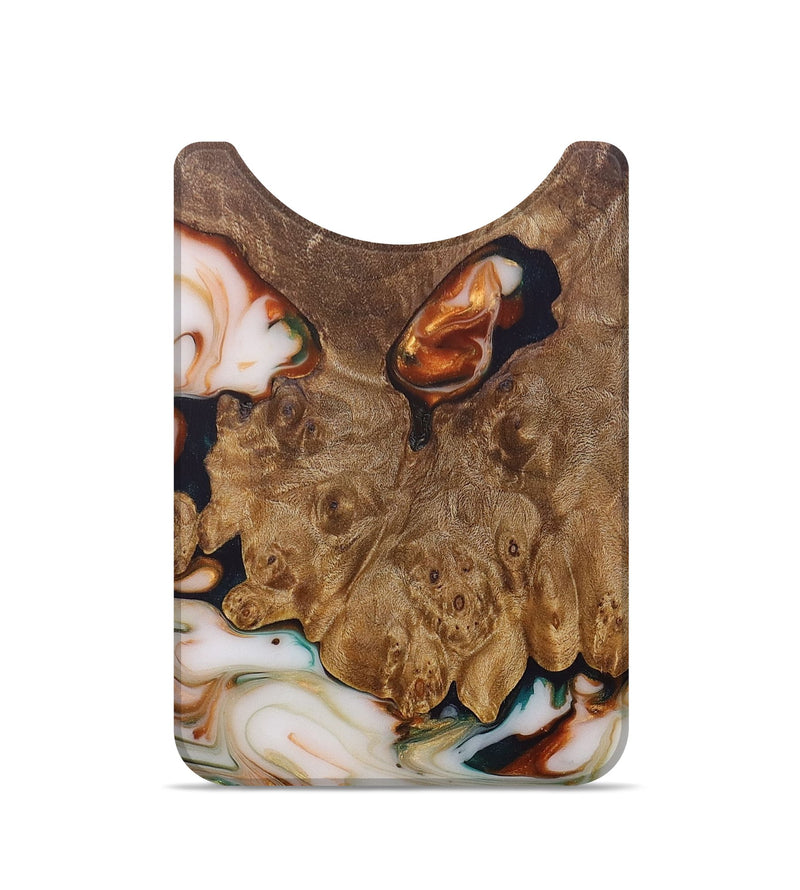 Live Edge Wood+Resin Wallet - Omar (Green, 683743)